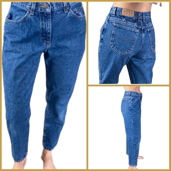 Vintage Lee Riders High Waisted Tapered Mom Jeans - Picture 1 of 10